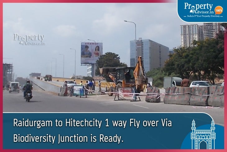 1-Way Flyover from Raidurgam to Hitechcity via Biodiversity Junction 