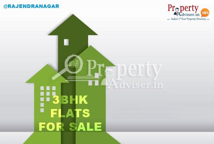 Stylish 3BHK Flats for sale in Rajendra Nagar