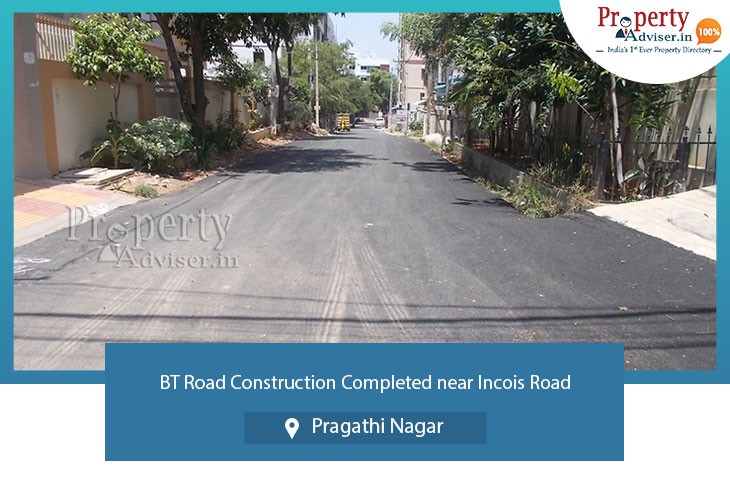 bt-road-construction-completed-near-incois-road-at-pragathi-nagar