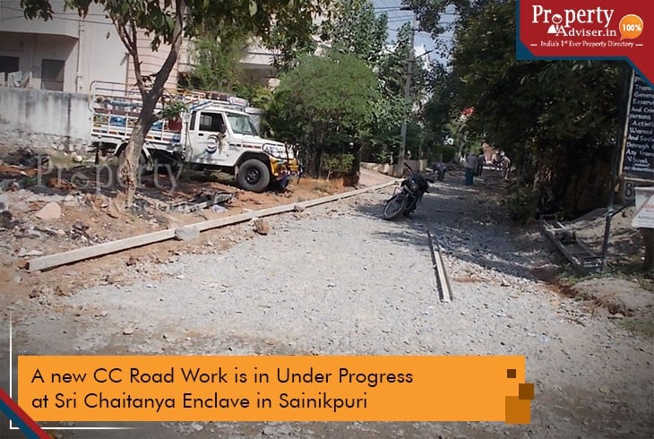 Upcoming CC Road near Houses at Sri Chaitanya Enclave in Sainikpuri