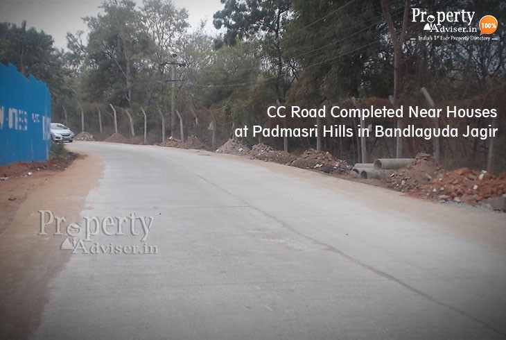 A New CC Road At Padmasri Hills near Bandlaguda Jagir