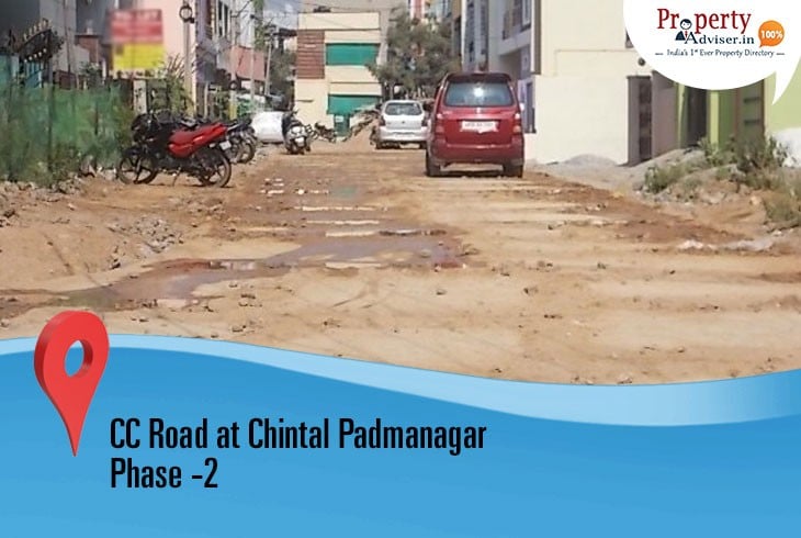 CC Road in Progress at Padmanagar Phase -2 in Chintal