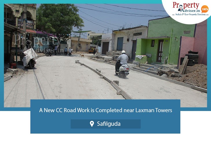 A New CC Road Work Is Completed near Laxman Towers in Safilguda cc-road-work-is-completed-near-laxman-towers-in-safilguda