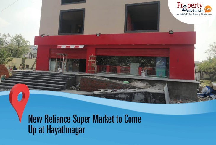 Construction of Reliance Super Market in Process at Hayathnagar