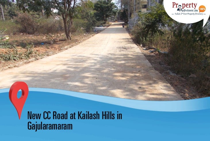 Laying of CC Road at Gajularamaram Kailash Hills Completed
