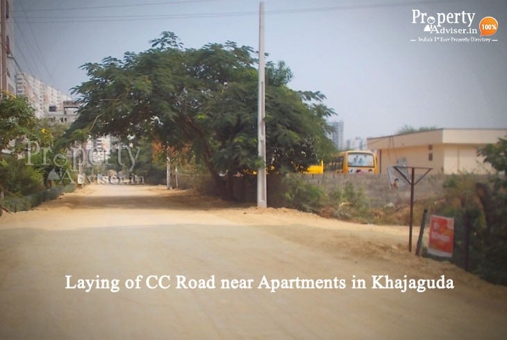 New CC Road in Khajaguda, Hyderabad 