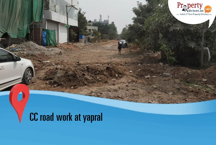 Laying of CC Road Underway at Panchsheel Enclave in Yapral 