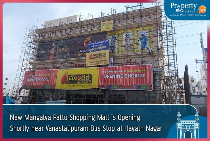 New Mangalya Pattu Shopping Mall near Vanastalipuram Bus stop at Hayath Nagar