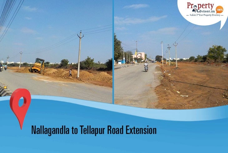 Nallagandla to Tellapur Road Extension Work in Under Process