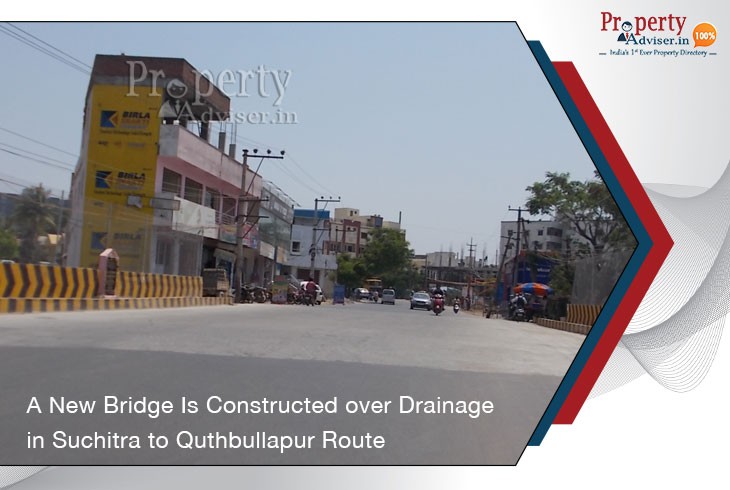 new-bridge-constructed-over-drainage-in-suchitra-to-quthbullapur-route