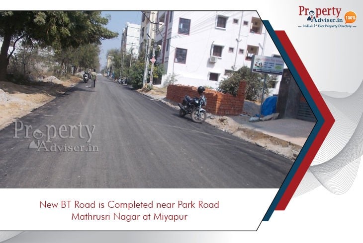 new-bt-road-is-completed-near-park-road-mathrusri-nagar-miyapur
