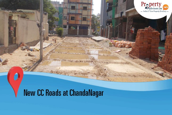 New CC Road Laid at Rajendar Reddy Nagar in Chanda Nagar