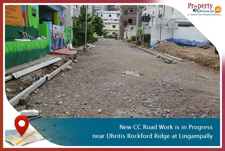new-cc-road-work-is-in-progress-near-dhritis-rockford-ridge-at-lingampally