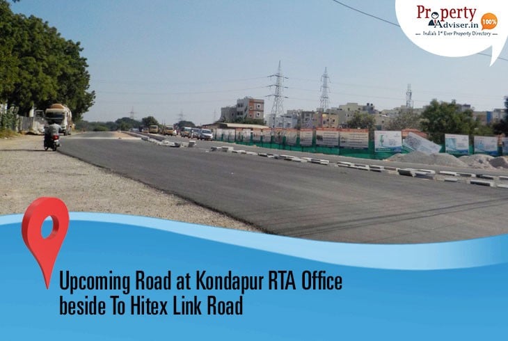 Laying of New Road is in Process from Kondapur RTA Office Beside To Hitex Link Road
