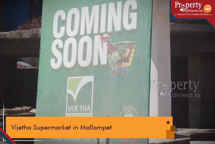 New Vijetha Super Market Is Under Construction at Mallampet