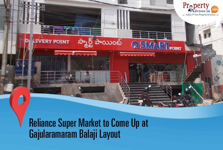 Reliance Super Market in Progress at Balaji Layout in Gajularamaram