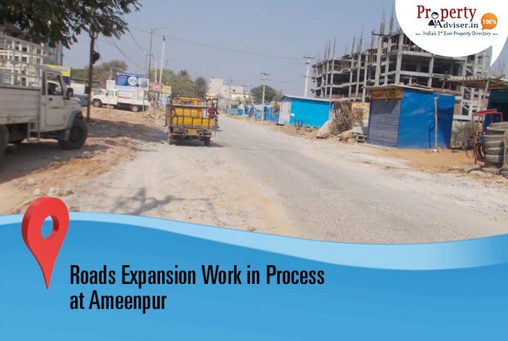 Road Expansion Work Underway at Ameenpur Kaman 