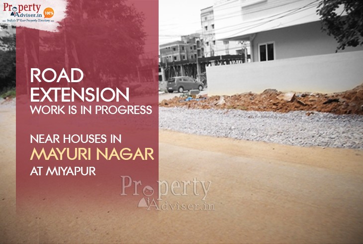 Road Extension Work at Mayuri Nagar in Miyapur