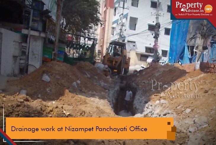  Underground drainage at Nizampet Panchayati office