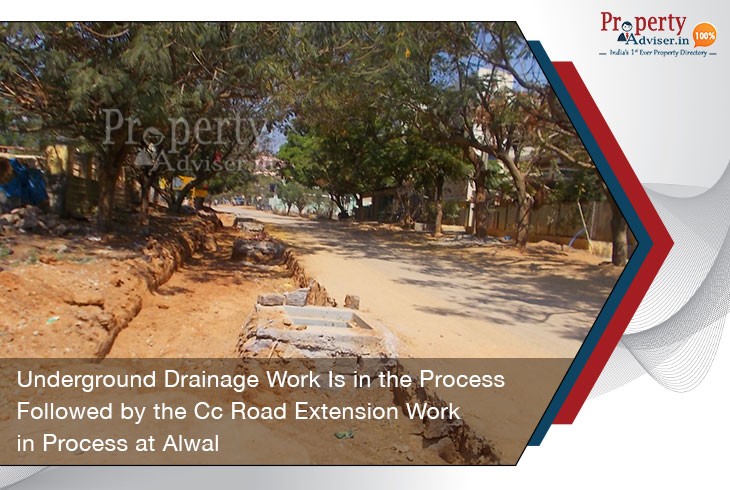 underground-drainage-work-process-followed-by-cc-road-extension-work