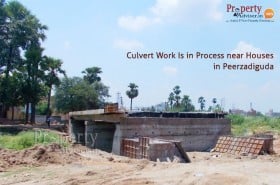 Construction Of Culvert Is Under Process Near Properties In Peerzadiguda