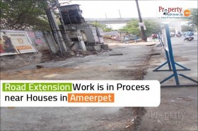 Road Extension Work Near Ameerpet