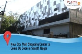 Sky Mall Shopping Center Construction is in Process in Sanath Nagar 