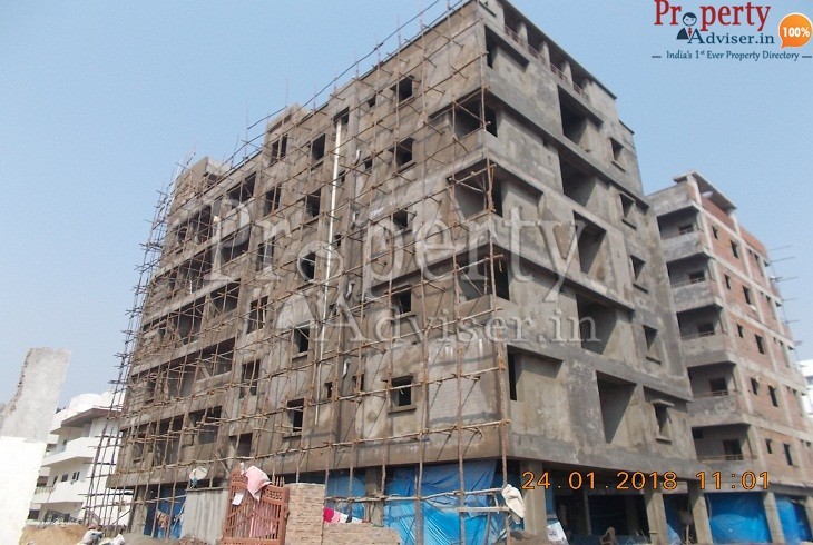 Residential apartment in Hyderabad finished plastering work for inside rooms at The Legend