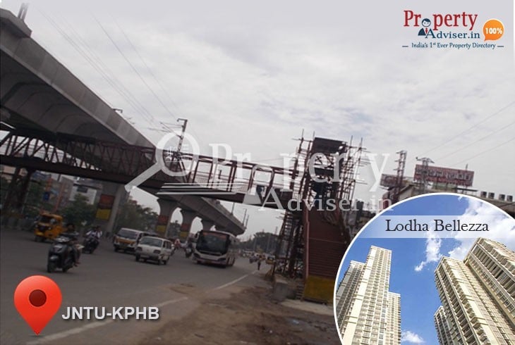 Foot over Bridge work is in Progress near residential properties at JNTU, Hyderabad