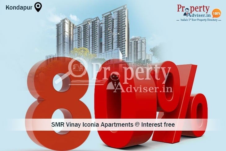 Get a 24 months interest free offer by Buying a Flat in Kondapur at SMR Vinay iconia