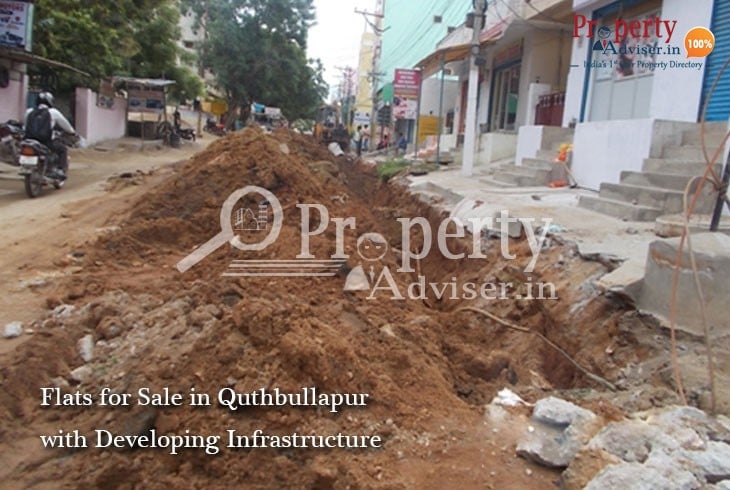 Infrastructure Development near Quthbullapur Residential Properties
