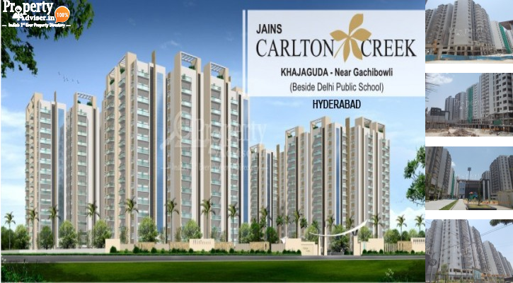 Jains Carlton Creek Block A in Khajaguda updated on 08-May-2019 with current status