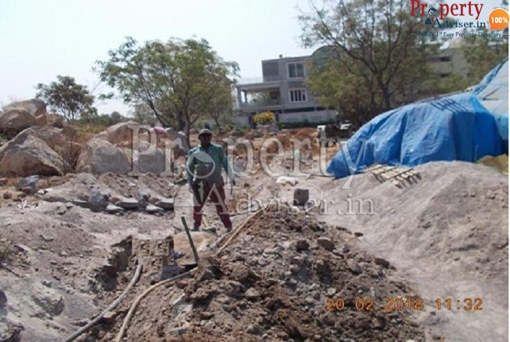 Laying of Manjeera Pipeline Work near Jagan Studio Lane Pragathi Nagar