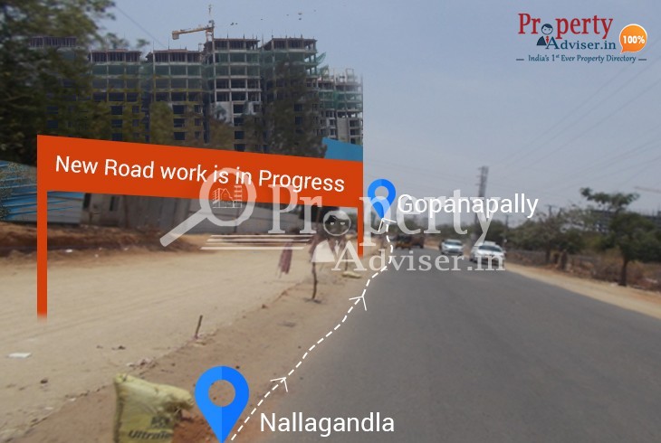 Laying of New Road from Nallagandla to Gopanapally near Residential Projects
