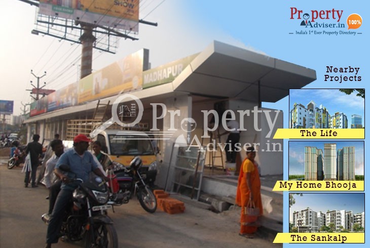 Modern Bus Stop Is Coming Soon Near the Residential Homes at Hitec City