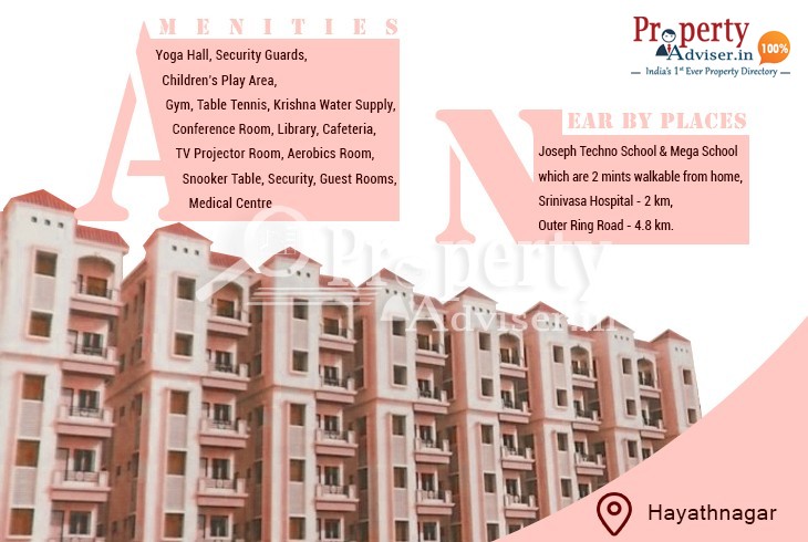New Residential Apartment at Hayath Nagar with Perfect Luxury and Comforts