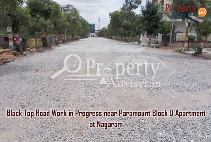 Road Work in Progress near Paramount Block D apartment