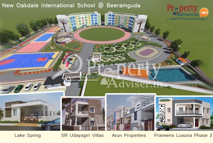 New Oakdale International School near Residential Projects at Beeramguda, Kistareddypet ORR