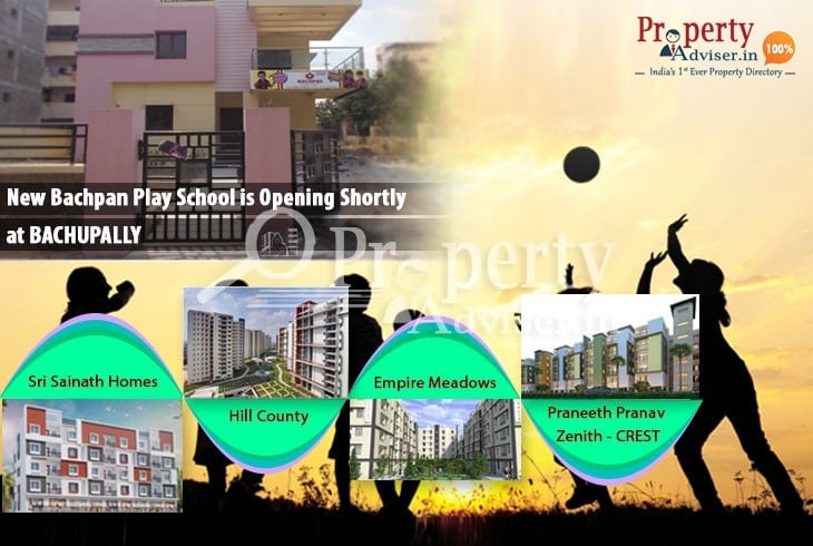 New Bachpan Play School is Opening Shortly near Residential Projects at Bachupally