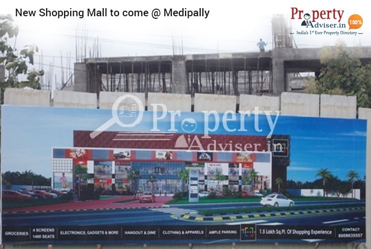 New Upcoming Luxurious Shopping Mall near Residential Projects in Medipally