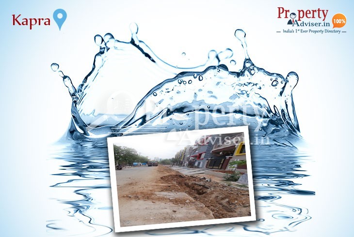 Upcoming Manjeera Water Facility near Residential Apartments at Kapra