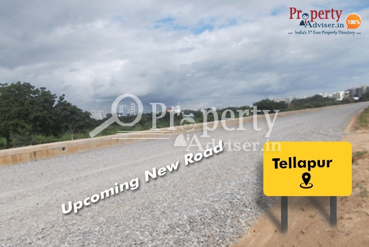 Upcoming Road Near Tellapur Residential Properties