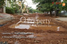 CC Road Work under Progress Near Shiva Sai Enclave colony