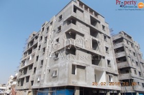 Elevation Plastering Work Completion at The Legend Residential Apartment Alwal