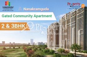 Gated community apartment for sale at Nanakramguda from Rs.70 lakhs