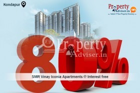 Get a 24 months interest free offer by Buying a Flat in Kondapur at SMR Vinay iconia