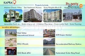 Houses for Sale at Kapra with Modern Facilities