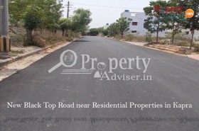 New Asphalt Road near Residential Properties in Kapra