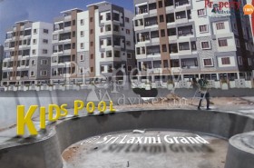 Kids Pool is Getting Ready in Sri Laxmi Grand Apartment at Pragathi Nagar