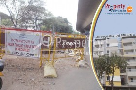Laying of 220 KV Underground Cable near Residential Apartments at Attapur
